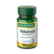 Melatonin Supplement Nature s Bounty 1 mg Strength Tablet 180 per Bottle 2765352 Each/180