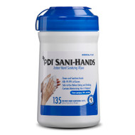 Sanitizing Skin Wipe Sani-Hands ALC Canister Alcohol Unscented 135 Count P13472 CN/135