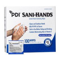 Sanitizing Skin Wipe Sani-Hands ALC Individual Packet Alcohol Unscented 1 Count D43600 Box/100