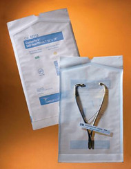 Sterilization Pouch EO Gas / Steam 5.25 X 10 Inch Transparent / White Self Seal Paper / Film 92510 Pack/200