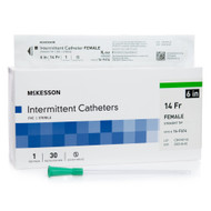 Urethral Catheter McKesson Straight Tip PVC 14 Fr. 6 Inch 16-F614 Each/1