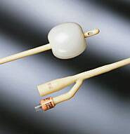 Foley Catheter Bardex I.C. 2-Way Straight Tip 30 cc Balloon 24 Fr. Silver Alloy Coated Latex 0166SI24 Each/1