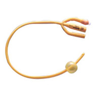 Foley Catheter Rusch Gold 3-Way Standard Tip 30 cc Balloon 20 Fr. Silicone Coated Latex 183430200 Box/10