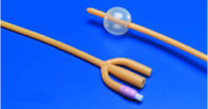 Foley Catheter Dover 3-Way Standard Tip 30 cc Balloon 16 Fr. Silicone Elastomer Coated Latex 8887689167 Case/10