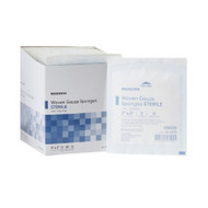 Gauze Sponge McKesson Cotton Gauze 12-Ply 3 X 3 Inch Square Sterile 16-4232 Box/80