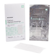 Calcium Alginate Dressing with Silver McKesson 4 X 8 Inch Rectangle Sterile 3559 Box/5