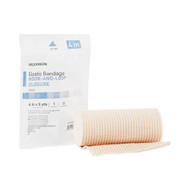 Elastic Bandage McKesson 4 Inch X 5 Yard Hook and Loop Closure Sterile 16-1033-4-STR RL/1
