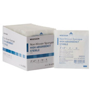 Non-Woven Sponge McKesson Polyester / Rayon 4-Ply 2 X 2 Inch Square Sterile 16-42224 Pack/2