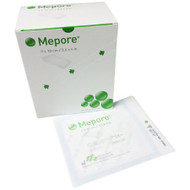 Adhesive Dressing Mepore 3.6 X 4 Inch Nonwoven Spunlace Polyester Rectangle White Sterile 670900 Box/50