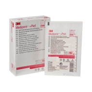 Adhesive Dressing 3M Medipore 3.5 X 4 Inch Soft Cloth Rectangle White Sterile 3566 Case/100