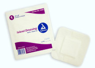 Adhesive Dressing Dynarex 4 X 4 Inch Square White Sterile 3493 Box/25