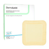 Foam Dressing DermaLevin 6 X 6 Inch Square Adhesive with Border Sterile 00285E Each/1