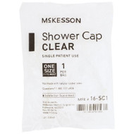 Shower Cap McKesson One Size Fits Most Clear 16-SC1 Each/1