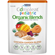 Pediatric Oral Supplement / Tube Feeding Formula CompleatPediatric Organic Blends Chicken-Garden 10.1 oz. Pouch Ready to Use 4390084642 Case/24