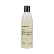 Shampoo and Body Wash McKesson Pure 8 oz. Squeeze Bottle Unscented 53-16223-8 Case/48