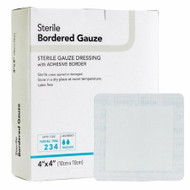 Adhesive Dressing DermaRite 6 X 6 Inch Gauze Square White NonSterile 256 Pack/100