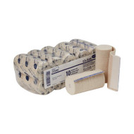 Elastic Bandage EZe-Band 4 Inch X 5-1/2 Yard Standard Compression Double Hook and Loop Closure Tan NonSterile 59140000 Case/60