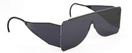 Post Mydriatic Glasses Solarettes Flexible Temple Smoke Tint Black Frame Over Ear One Size Fits Most 5108A.FGX Box/100