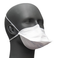 Particulate Respirator / Surgical Mask ProGear Medical N95 Flat Fold Pouch Elastic Strap Regular White NonSterile ASTM Level 3 Adult RP88020 Box/50