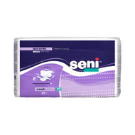 Unisex Adult Incontinence Brief Seni Super X-Small Disposable Heavy Absorbency S-XS25-BS1 Case/75
