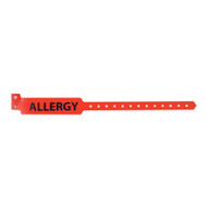 Identification Wristband Sentry Superband Alert Bands Alert Band Permanent Snap Allergy NB0507 Box/500