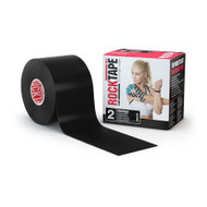 Kinesiology Tape Rock Tape Water Resistant Cotton / Nylon 2 Inch X 5 Yard Black NonSterile 5159 Roll/1