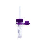 Safe-T-Fill Capillary Blood Collection Tube Whole Blood Tube K2 EDTA Additive 1.1 mm Diameter 125 L Purple Pierceable Attached Cap Plastic Tube 09H6201 Each/1