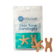 Tru-Colour Knuckle and Fingertip Bandages Flexible Adhesive Bandages for Fair Skin Tones