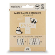 Patch Kids Panda Design Adhesive Strip with Coconut Oil 2 x 3 Inch / 3 x 3 Inch