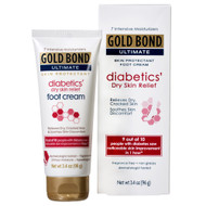 Foot Moisturizer Gold Bond® Ultimate Diabetics' 3.4 oz. Tube Unscented Cream