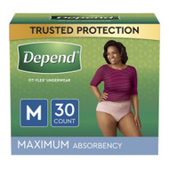 Depend® Fit-Flex® Maximum Absorbent Underwear, Medium