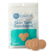 Tru-Colour Spot Bandages Flexible Adhesive Bandages for Fair Skin Tones