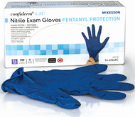 McKesson Confiderm® 6.8C Nitrile Exam Glove, Extra Large, Blue