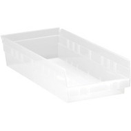 CF533 Plastic SHELF Bins (CLEAR) 8-3/4"Wx17-7/8"Dx4"H