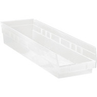 CF536 Plastic SHELF Bins (CLEAR) 6-5/8"Wx23-5/8"Dx4"H