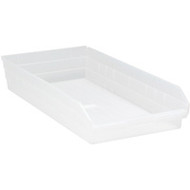 CF538 Plastic SHELF Bins (CLEAR) 11-1/8"Wx23-5/8"Dx4"H