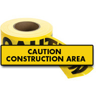 SED024 Hanson Tape  (2-mil/1000'L) CAUTION CONSTRUCTION AREA