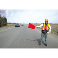 SAP711 Traffic Safety Flags (vinyl/24"L staff)