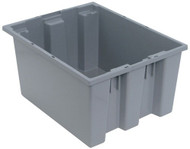 CC322 Stack & Nest Totes (GREY) 15-1/2"Wx19-1/2"Dx10"H