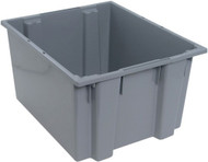 CC334 Stack & Nest Totes (GREY) 19-1/2"Wx23-1/2"Dx13"H
