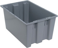 CC337 Stack & Nest Totes (GREY) 15-1/2"Wx23-1/2"Dx12"H