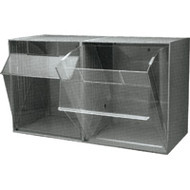 CB978 2-bin Tilt Bins 23-5/8"Wx11-7/8"Dx13-7/8"H