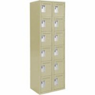 FJ281 Steel Lockerettes  6 tiers/2 banks