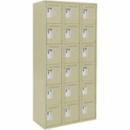 FJ282 Steel Lockerettes  6 tiers/3 banks