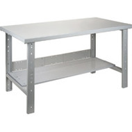 FF703 Workbenches (w/steel/wood-fill tops) 30"Wx72"Lx34"H
