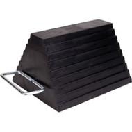 KH600 Wheel CHOCKS (double sided/for chains) 8"Wx9"Lx6"H