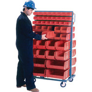 CB090 Racks RED Bins 36"Wx24"Dx63"H