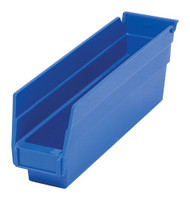CB381 Plastic SHELF Bins (BLUE) 2-3/4"Wx11-5/8"Dx4"H