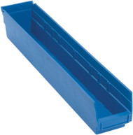 CC405 Plastic SHELF Bins (BLUE) 4-1/8"Wx23-5/8"Dx4"H