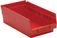 CB394 Plastic SHELF Bins (RED) 6-5/8"Wx11-5/8"Dx4"H